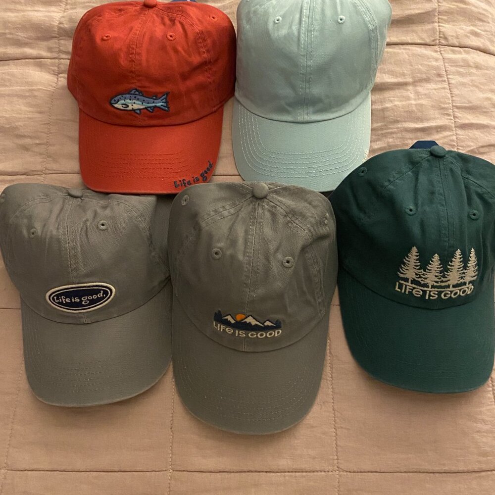 LIFE IS GOOD hats